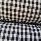 Gingham 1/4" 100% Cotton in Black (140cm wide)