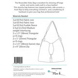 Mrs H, Hobo Reversible Bag Pattern