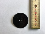 Button 45mm Round Black/Purple Marbling
