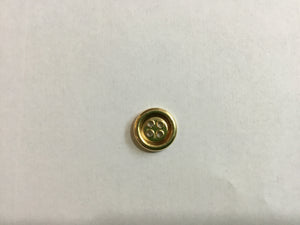 Button 12mm Round Gold