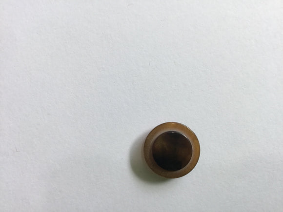 Button 18mm Round Two Tone Brown
