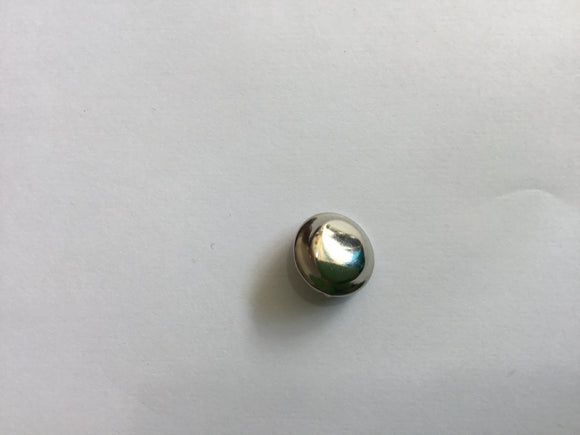 Button 18mm Silver Round