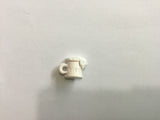 Button 18mm Novelty White Tankard