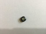 Button 10mm Square Grey With Gem