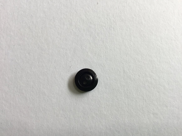 Button 9mm Round Black
