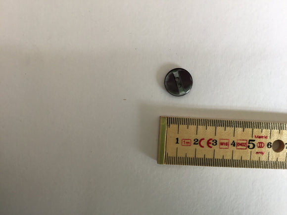 Button 15mm Round Purple/Grey Pearl Effect