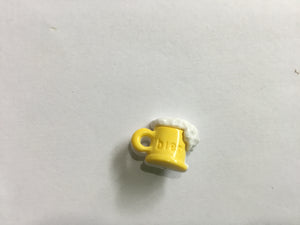 Button 18mm Novelty  Yellow Cup