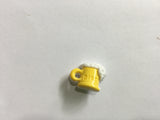 Button 18mm Novelty Beer Tankard Yellow