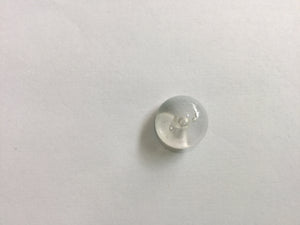 Button 18mm Round Clear Dome