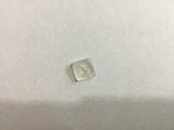 Button 10mm Square Clear