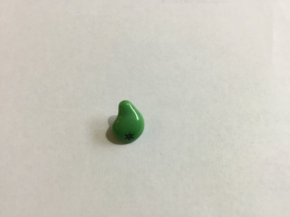 Button 12mm Green Pear Fruit