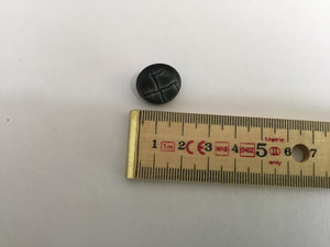 Button 17mm Round  Grey