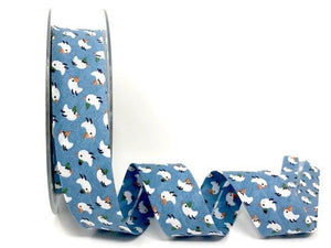 Bias Binding 30mm 100% Cotton Blue Birds