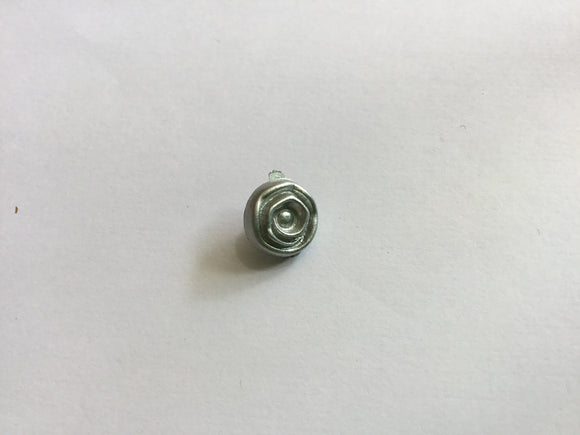Button 12mm Silver Flower