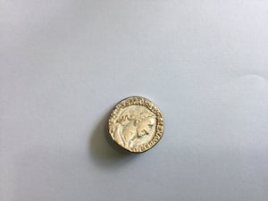 Button 25mm Round Roman Coin Effect