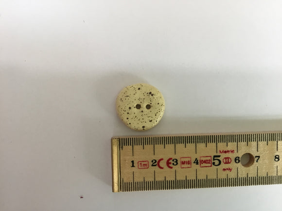 Button 25mm Asymmetrical Stone Effect