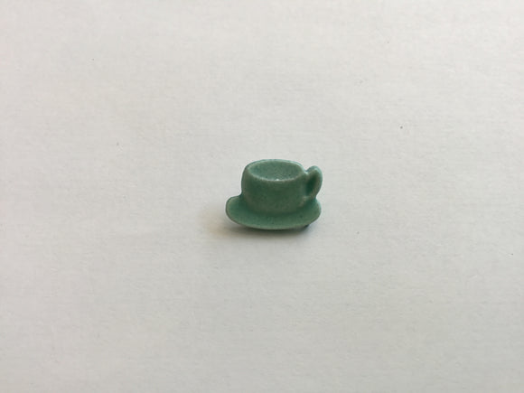 Button 18mm Novelty  Mint Teacup
