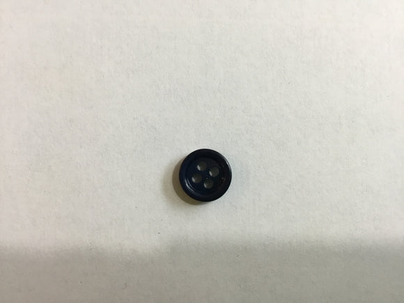 Button 10mm Round Navy