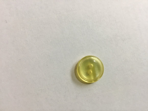 Button 15mm Round  Yellow
