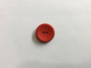 Button 18mm Round Red