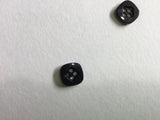 Button 12mm Square Black