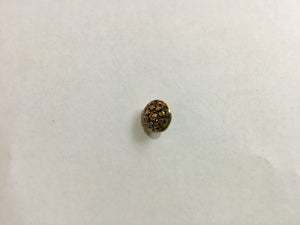 Button 12mm Round Gold