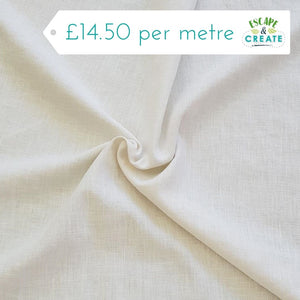 Linen in Plain Ivory (Washed)