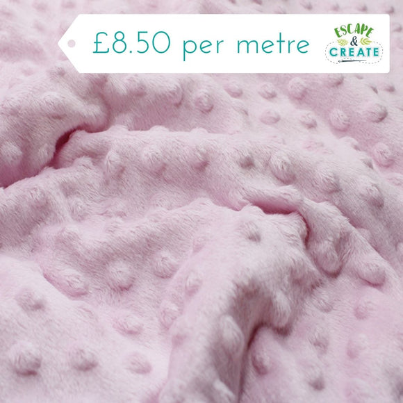 Minky Dimple Fleece in Baby Pink
