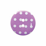 Button 12mm Round, Dotty Fine Style in Purple