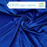 Velour Plush with Spandex in Royal Blue