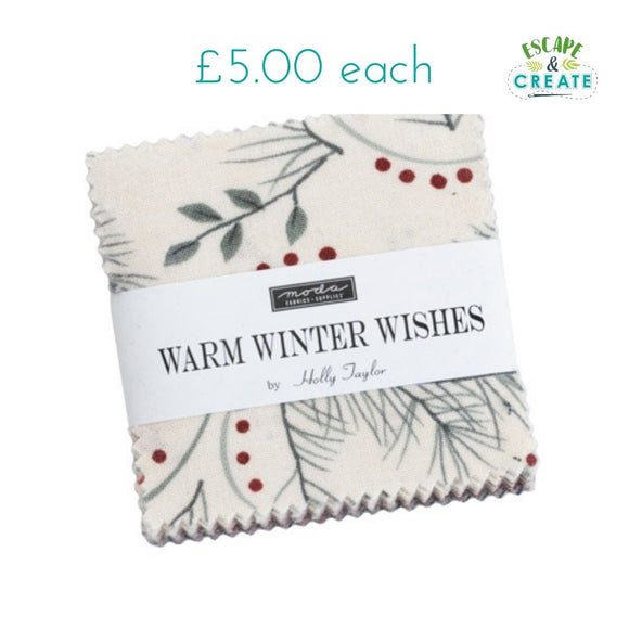 Mini Charm Pack - Warm Winter Wishes by Holly Taylor from Moda