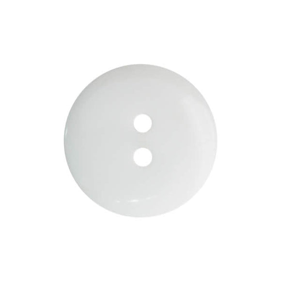 Button 10mm Round, in White