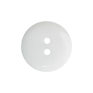 Button 12mm Round, in White